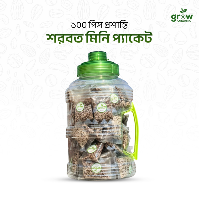100 Pcs প্রশান্তি শরবত Mini Pack+Free Water Jar