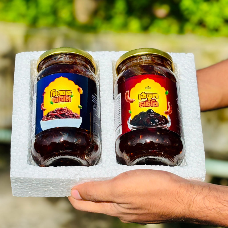 আঁচার কম্বো (তেঁতুল চাটনী+মিক্স চাটনী)